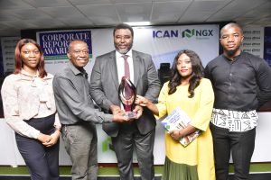 Dangote Cement is the Platinum winner of ICAN, NGX’s Corporate Reporting Award