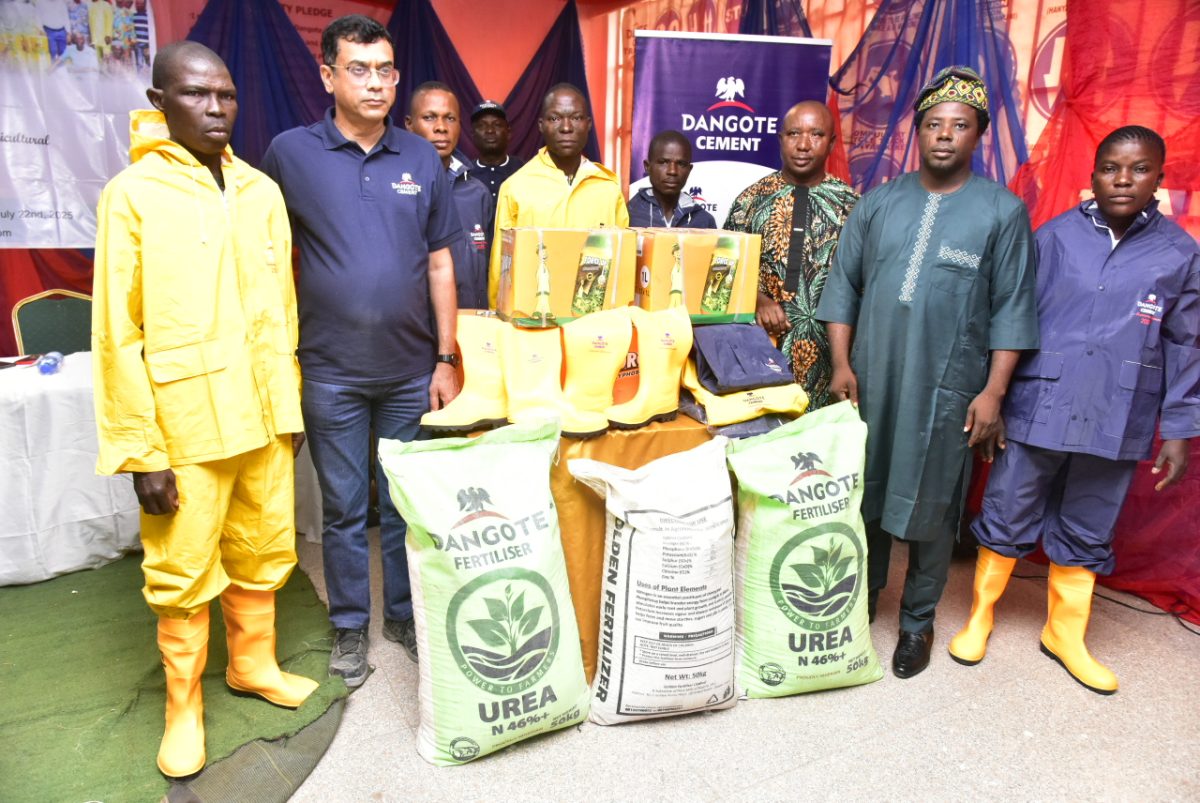 FOOD PRODUCTION: MINISTER LAUDS DANGOTE CEMENT OVER FARMERS’ EMPOWERMENT